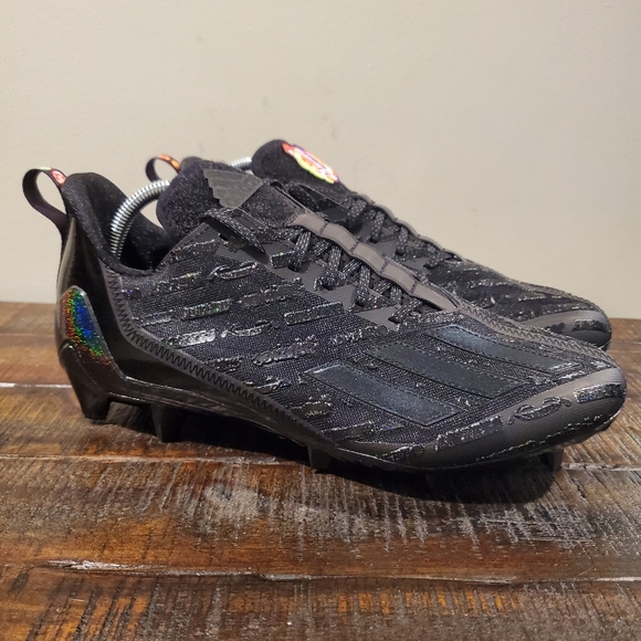 adidas Shoes Adidas Adizero Big Mood Football Cleats Shoes Mens 5 Gz6920 Black Grey Emoji